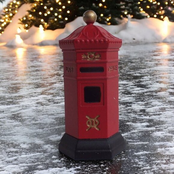 Dept 56 Heritage Village English Post Box Christmas Village Accessory - 1992 - Picture 1 of 9